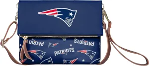 FOCO NFL Team Logo Printed Collection Foldover Purse Handbag Bag Tote