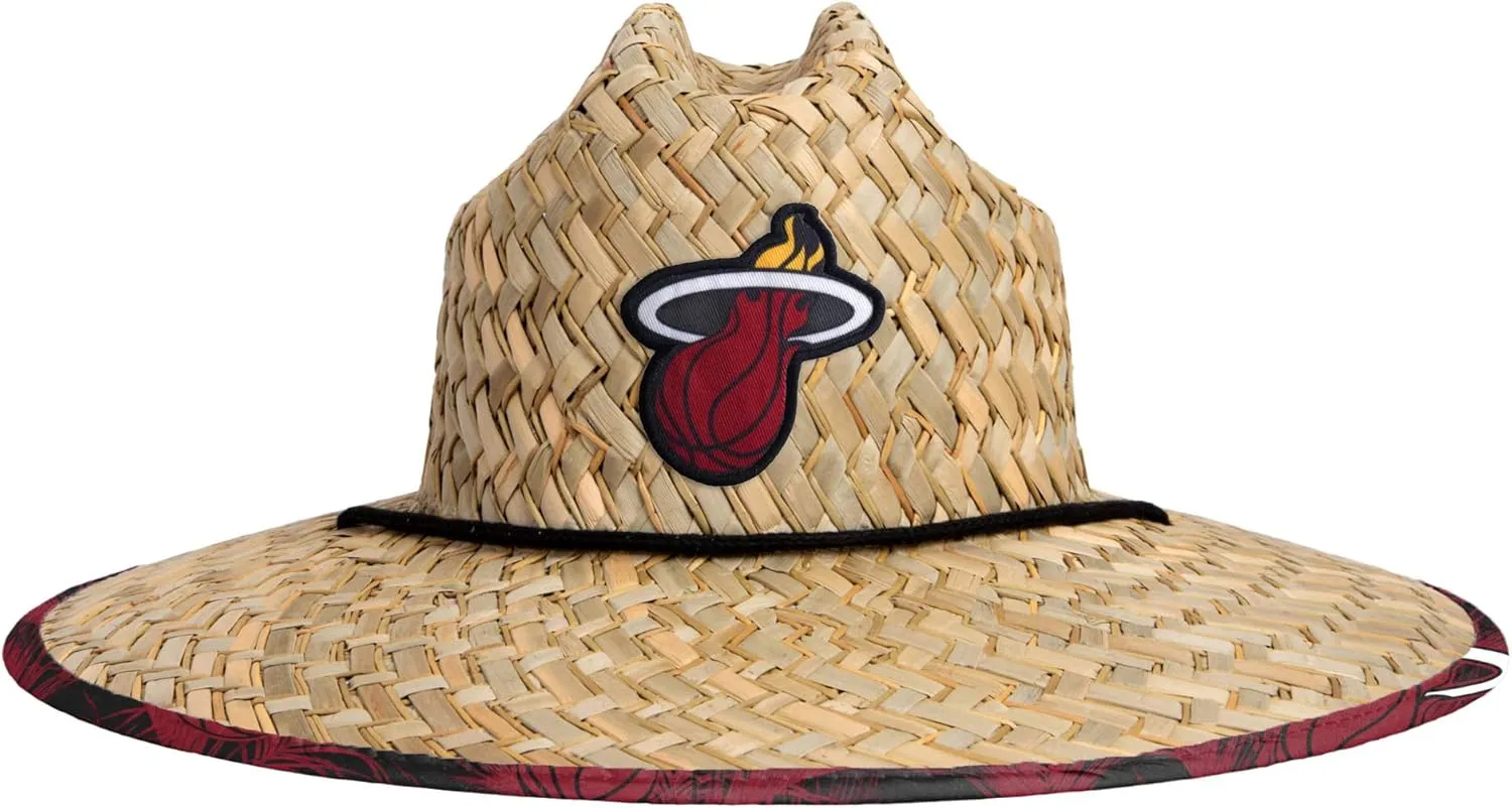 FOCO unisex-adult NBA Floral Straw Hat