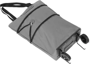 Folding Shopping Cart with Wheels Portable Rolling Tote Bag for Easy Transport Sturdy for Grocery Shopping Travel and Household Use