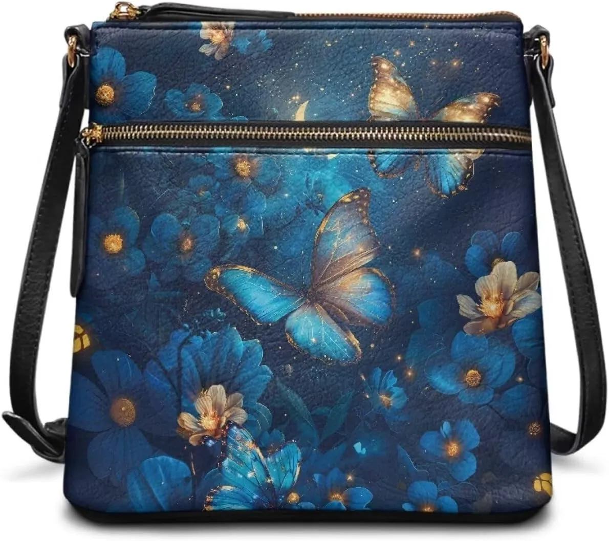 FOR U DESIGNS Leather Crossbody Bags for Women Shoulder Bags for Work Travel Sling Bag
