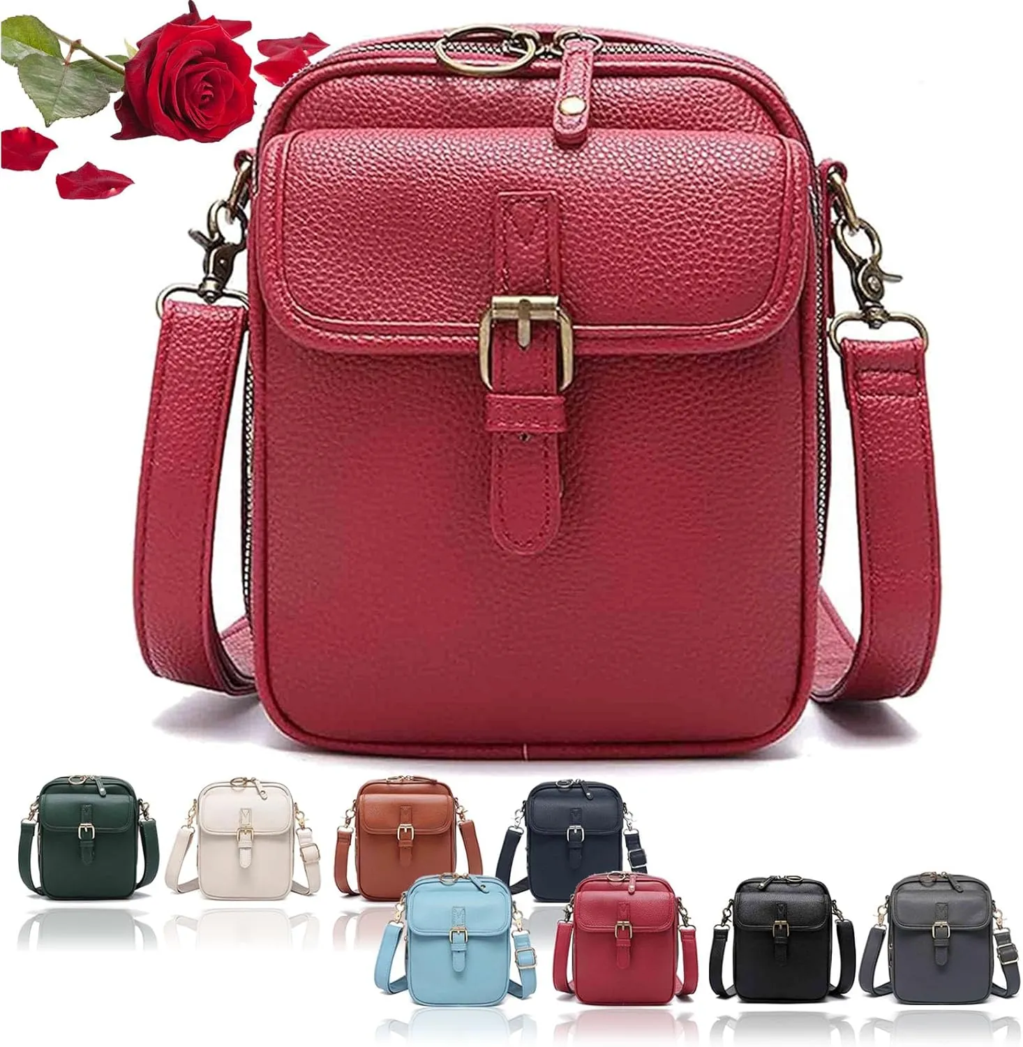 Forcipower Crossbody Leather Bags for Women, Urvashi Crossbody Bag, Vintage Leather Anti Theft Shoulder Bag