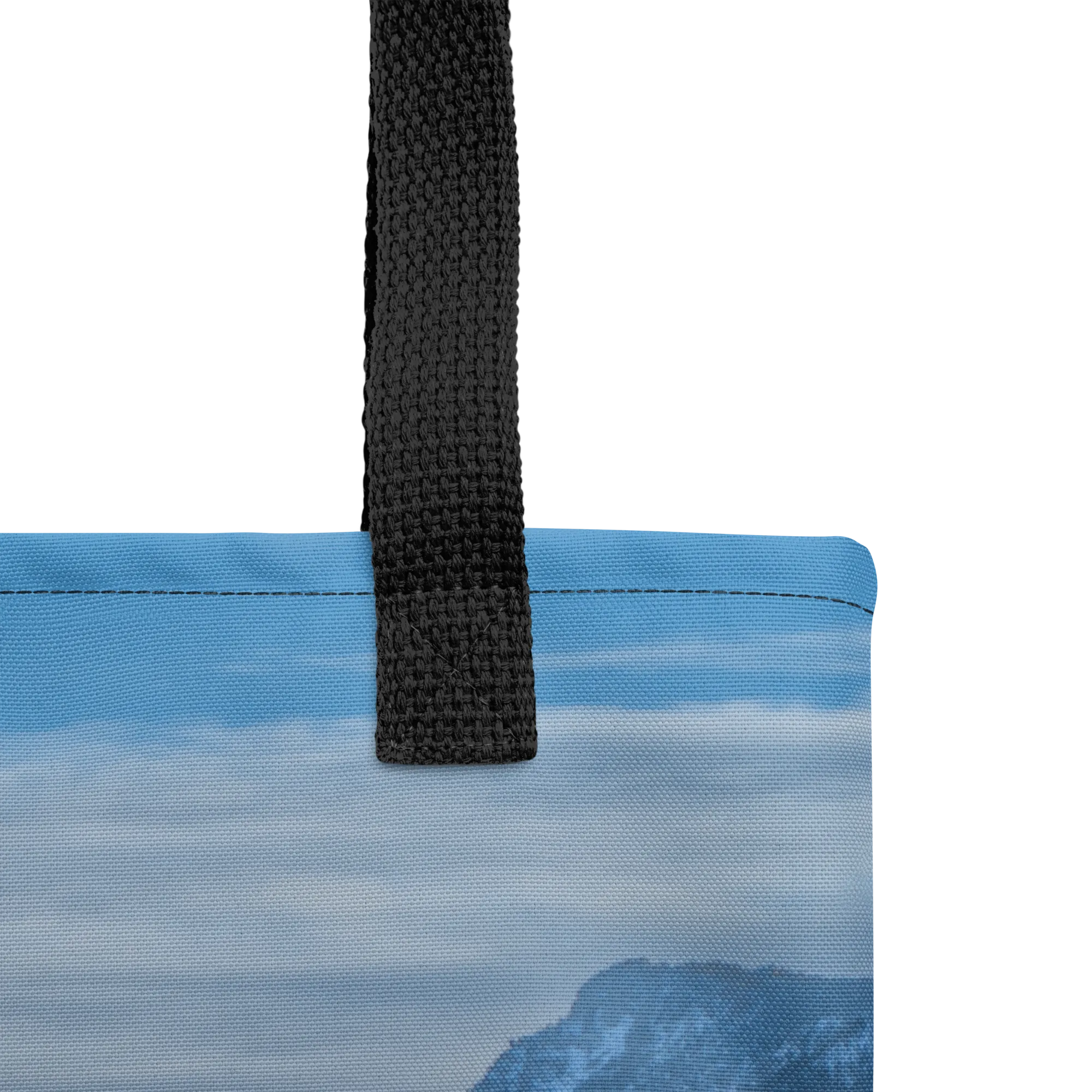 Frozen Lake View Tote Bags: Carry the Tranquil Beauty of Winter Wherever You Go
