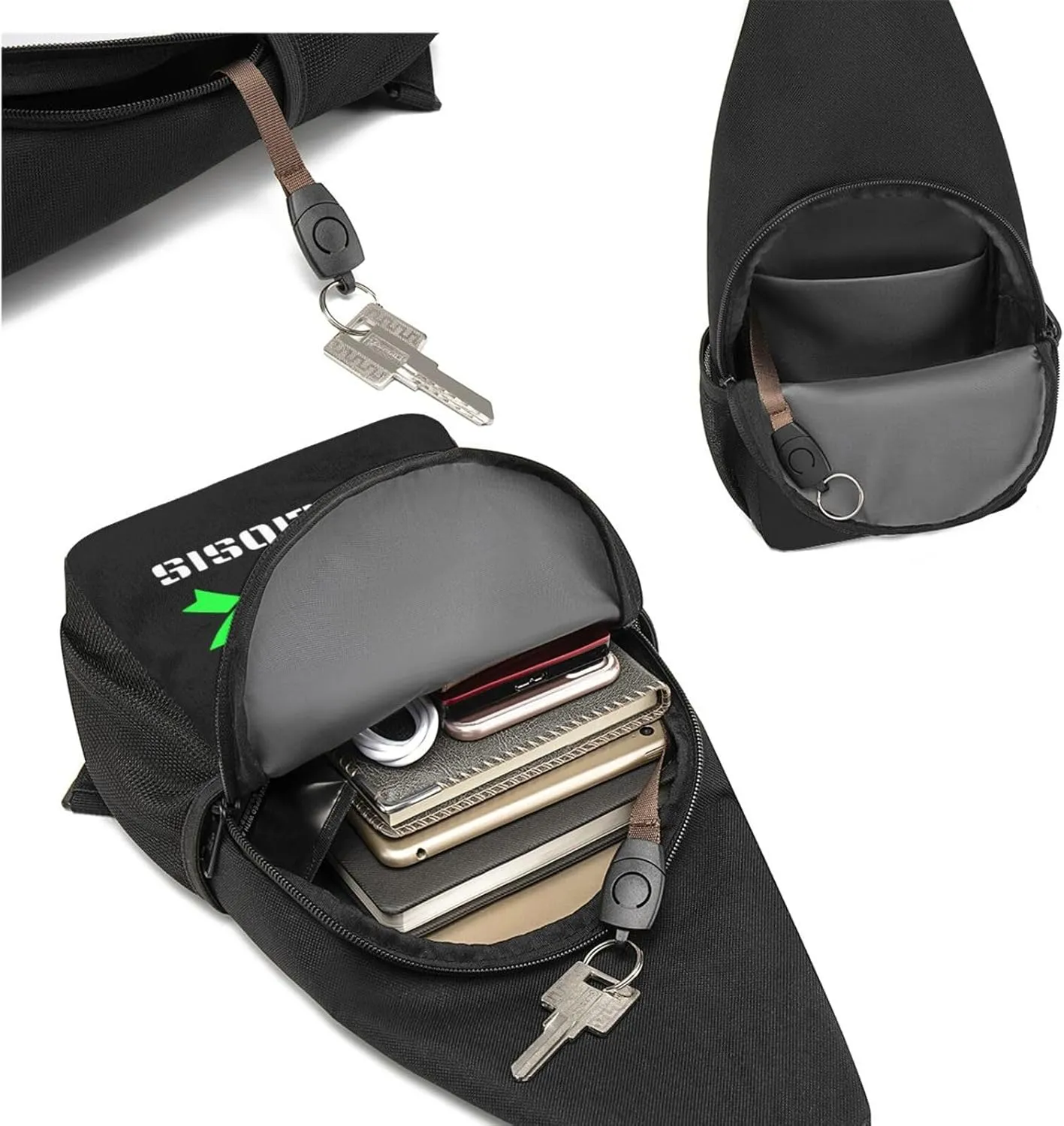 Fuck Scoliosis Awareness Chest Pack Leisure Shoulder Crossbody Chest Bag