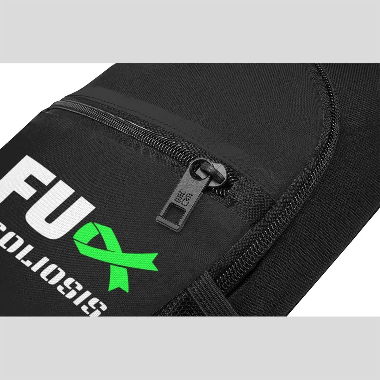 Fuck Scoliosis Awareness Chest Pack Leisure Shoulder Crossbody Chest Bag