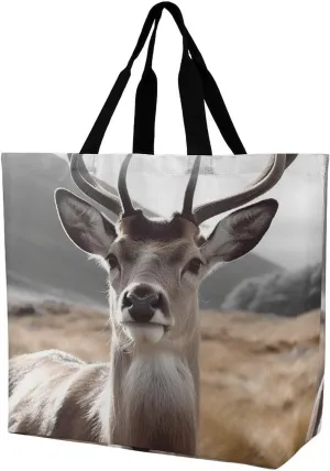 Funny Deer Crossbody Bag Women's Fashion Tote Bag Shoulder Tote Bag Versatile Travel Shoulder Bag Fitness Tote Bag for Fitness Trips Out