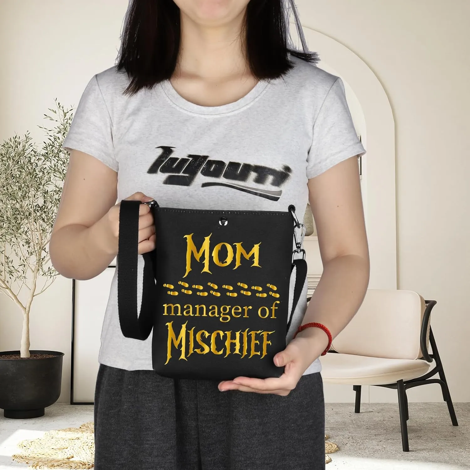 Funny Mom Crossbody Bag Manager Of Mischief Crossbody Bag Potter Mom Gift Wizard Mom Handbag Fantastic Magical Mom Gifts