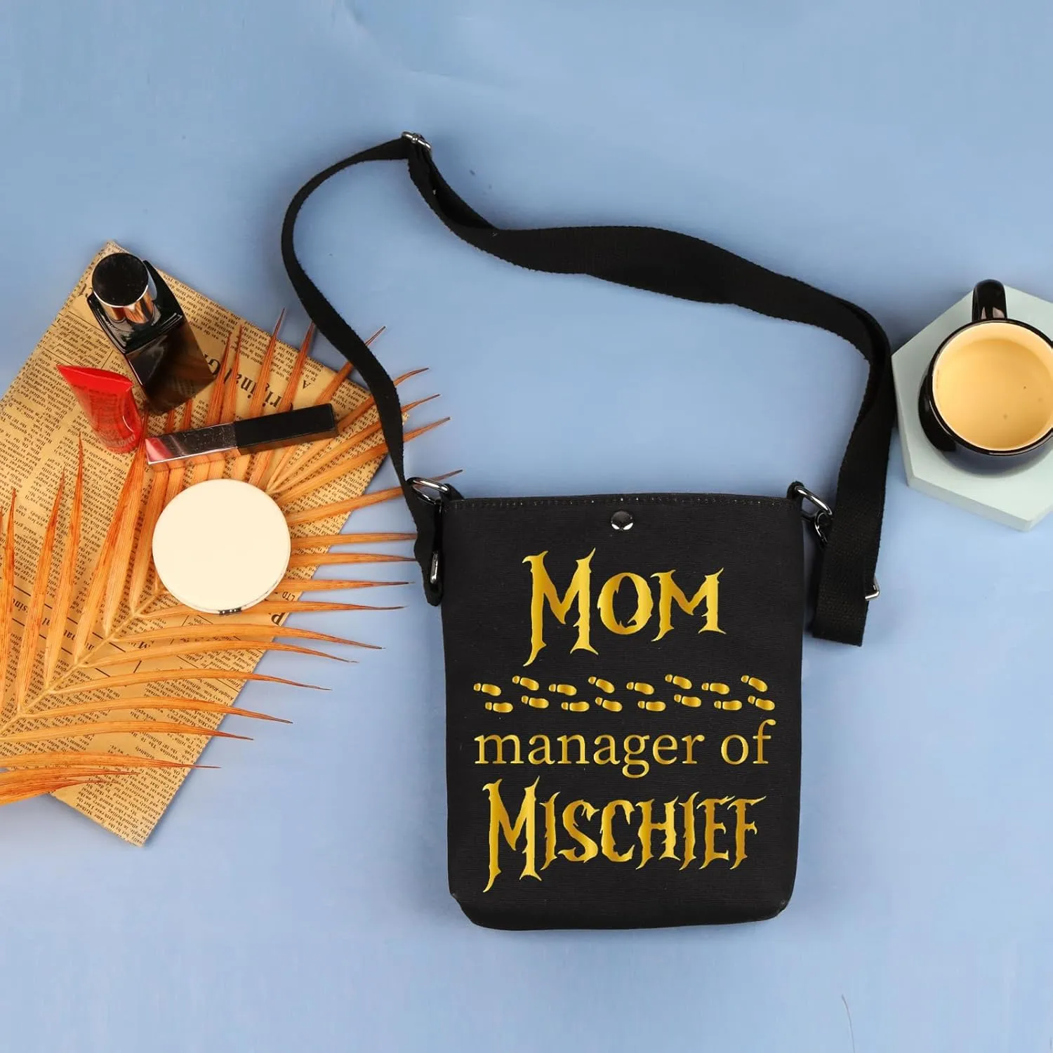 Funny Mom Crossbody Bag Manager Of Mischief Crossbody Bag Potter Mom Gift Wizard Mom Handbag Fantastic Magical Mom Gifts