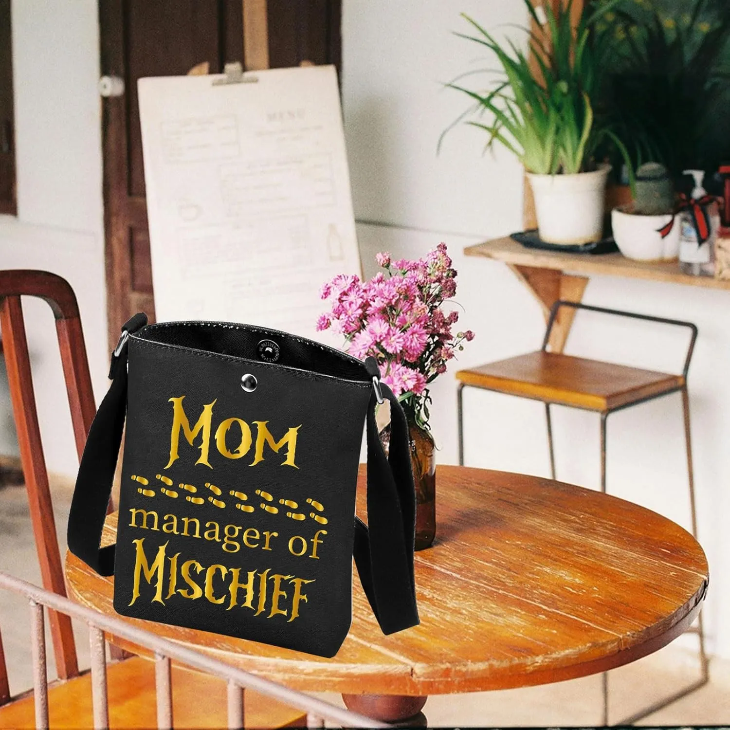 Funny Mom Crossbody Bag Manager Of Mischief Crossbody Bag Potter Mom Gift Wizard Mom Handbag Fantastic Magical Mom Gifts