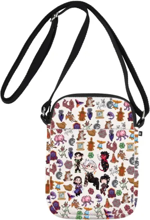 G2TUP BG3 Crossbody Shoulder Bag - Astarion, Karlach, Gale, Shadowheart & Halsin Gifts - BG3 Merch