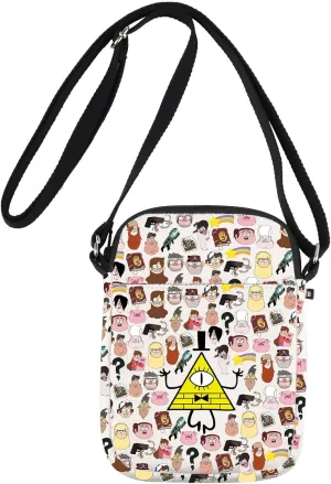 G2TUP Bill Cipher Crossbody Bag Bill Cipher Gifts Cmabel & Dipper Cartoon Gifts Mistery Shack Shoulder Bag