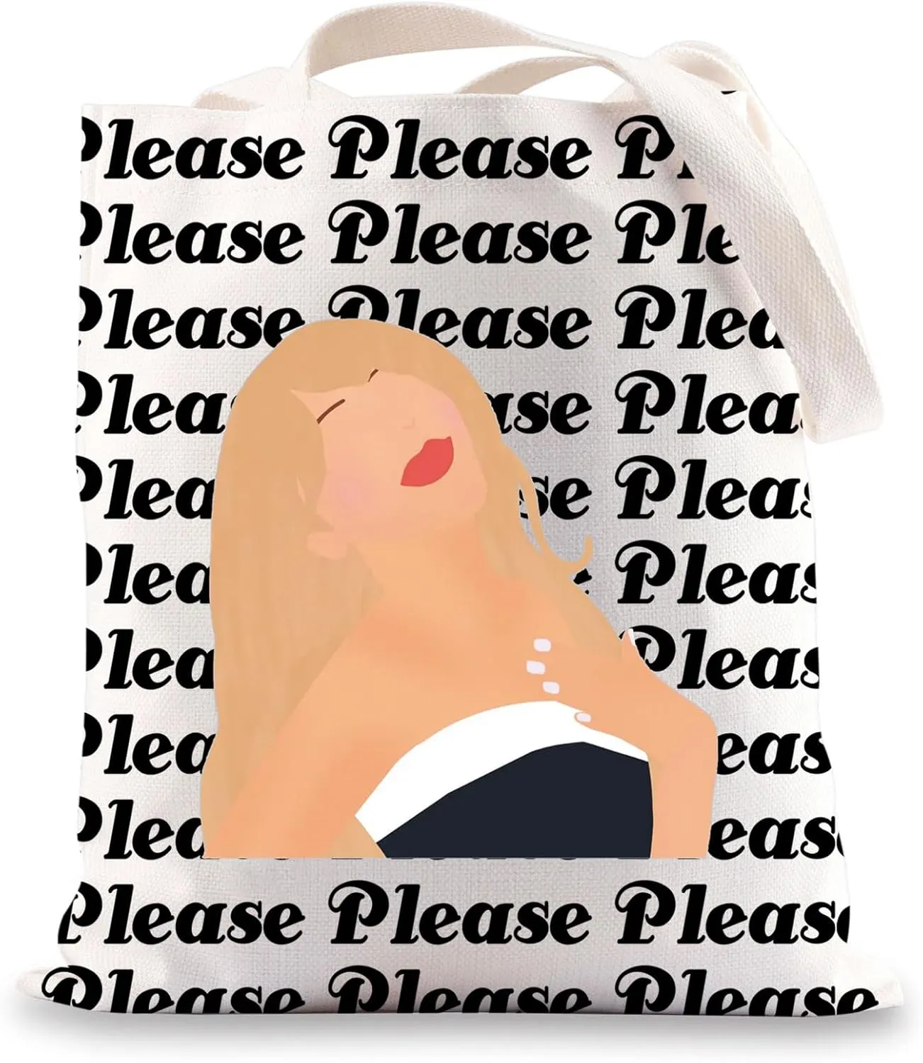 G2TUP Please Tote Bag Singer Fans Gifts Please Please Please Gift Music Lyric Shoulder Bag