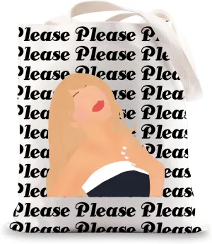 G2TUP Please Tote Bag Singer Fans Gifts Please Please Please Gift Music Lyric Shoulder Bag