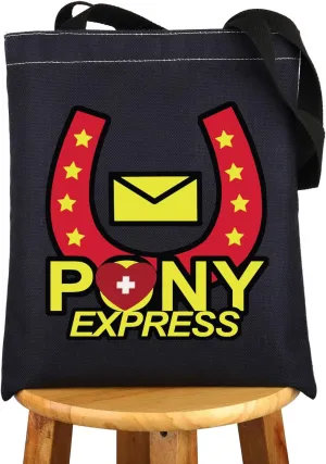 G2TUP Pony Express Tote Bag Pony Express Inspired Gift Horror Game Inspired Gifts Horror Game Shoulder Bag