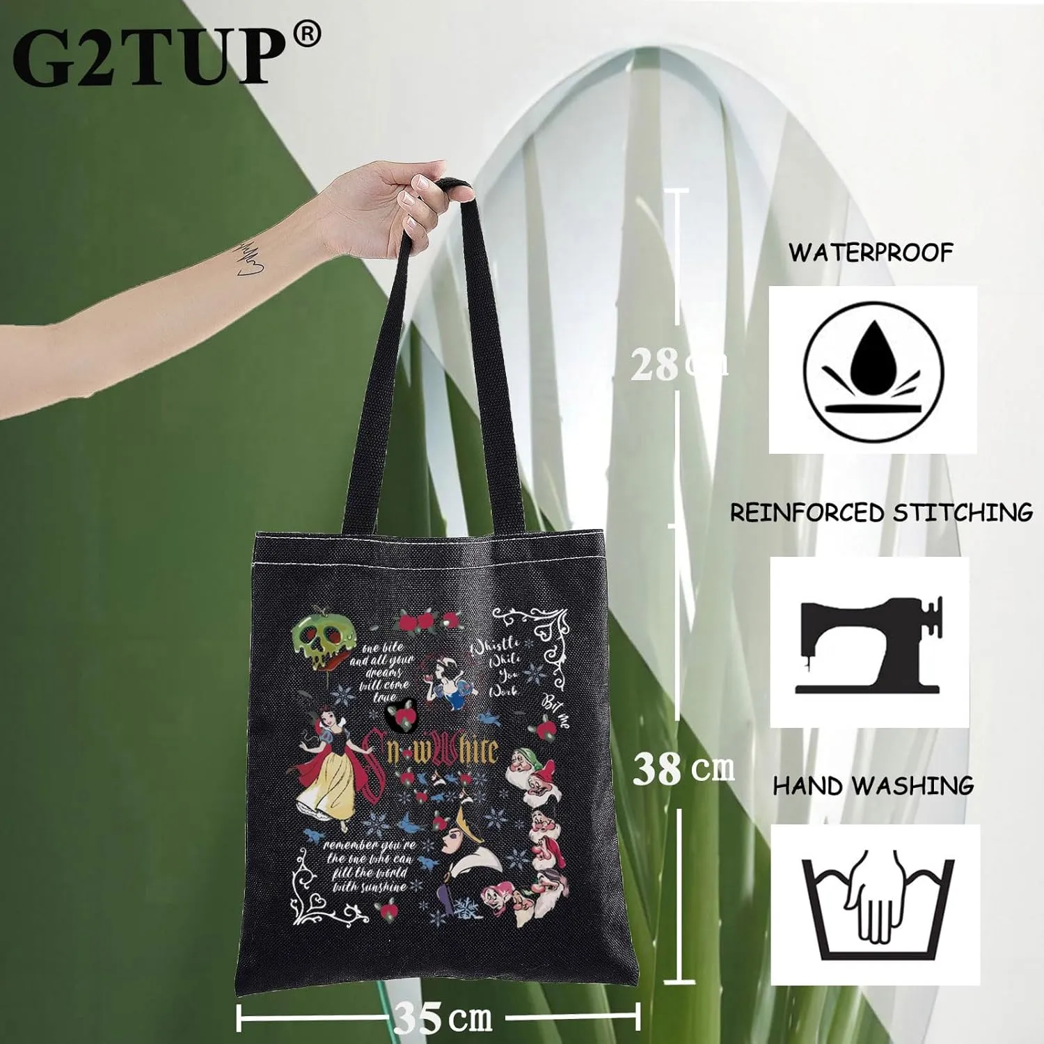 G2TUP Princess Tote Bag Seven Friends Fans Gift One Bite And All Your Dreams Snow Shoulder Bag Evil Queen Merch