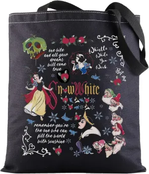G2TUP Princess Tote Bag Seven Friends Fans Gift One Bite And All Your Dreams Snow Shoulder Bag Evil Queen Merch