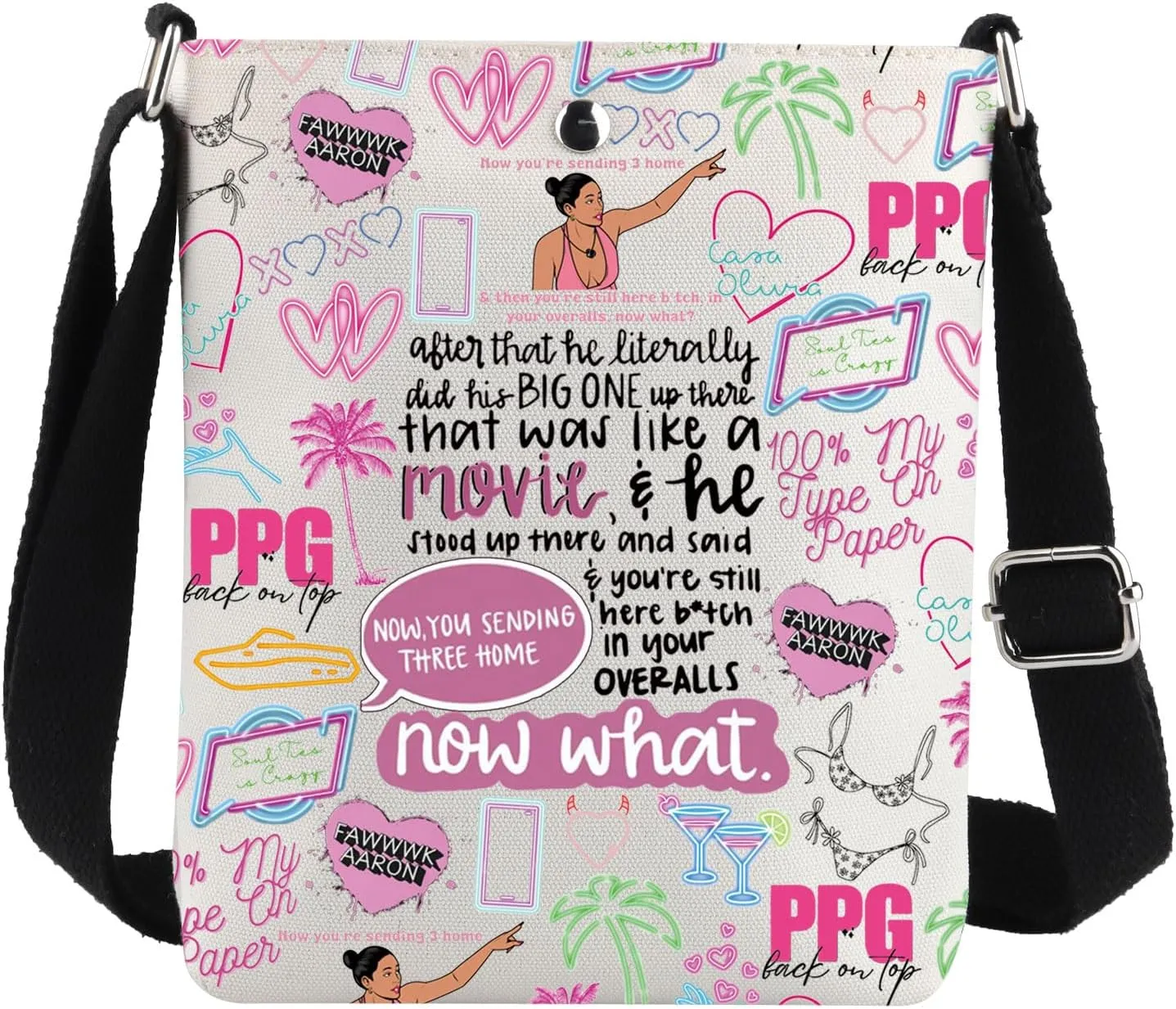 G2TUP Reality TV Crossbody Bag Kaylor And Aaron Gifts PPG Gifts Rob And Leah Gift Reality Show Shoulder Bag