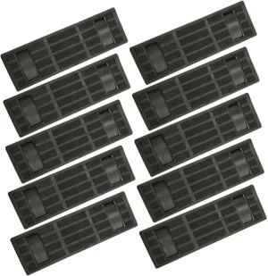 Gadpiparty 10pcs Plastic Shoulder Pad Shoulder Straps Padded Cushion for Shoulder Slings Bag Shoulder Strap Pad Shoulder Padding Backpack Luggage Shoulder Strap Rucksack Black