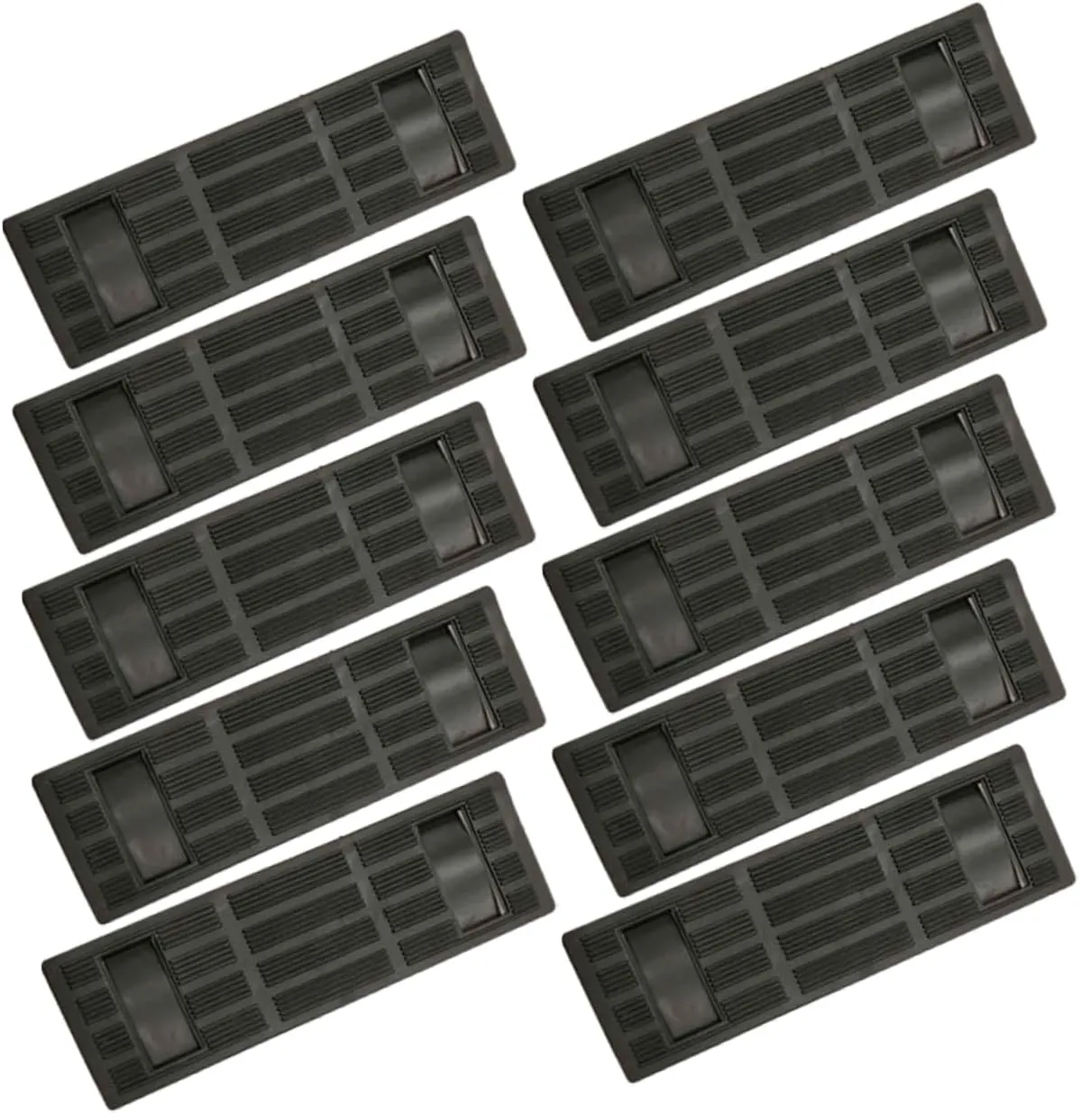 Gadpiparty 10pcs Plastic Shoulder Pad Shoulder Straps Padded Cushion for Shoulder Slings Bag Shoulder Strap Pad Shoulder Padding Backpack Luggage Shoulder Strap Rucksack Black