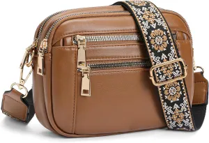 GAEKEAO Crossbody Purses for Women Small Crossbody Bags Vegan Leather Trendy Shoulder Handbags with Adjustable Shoulder Strap