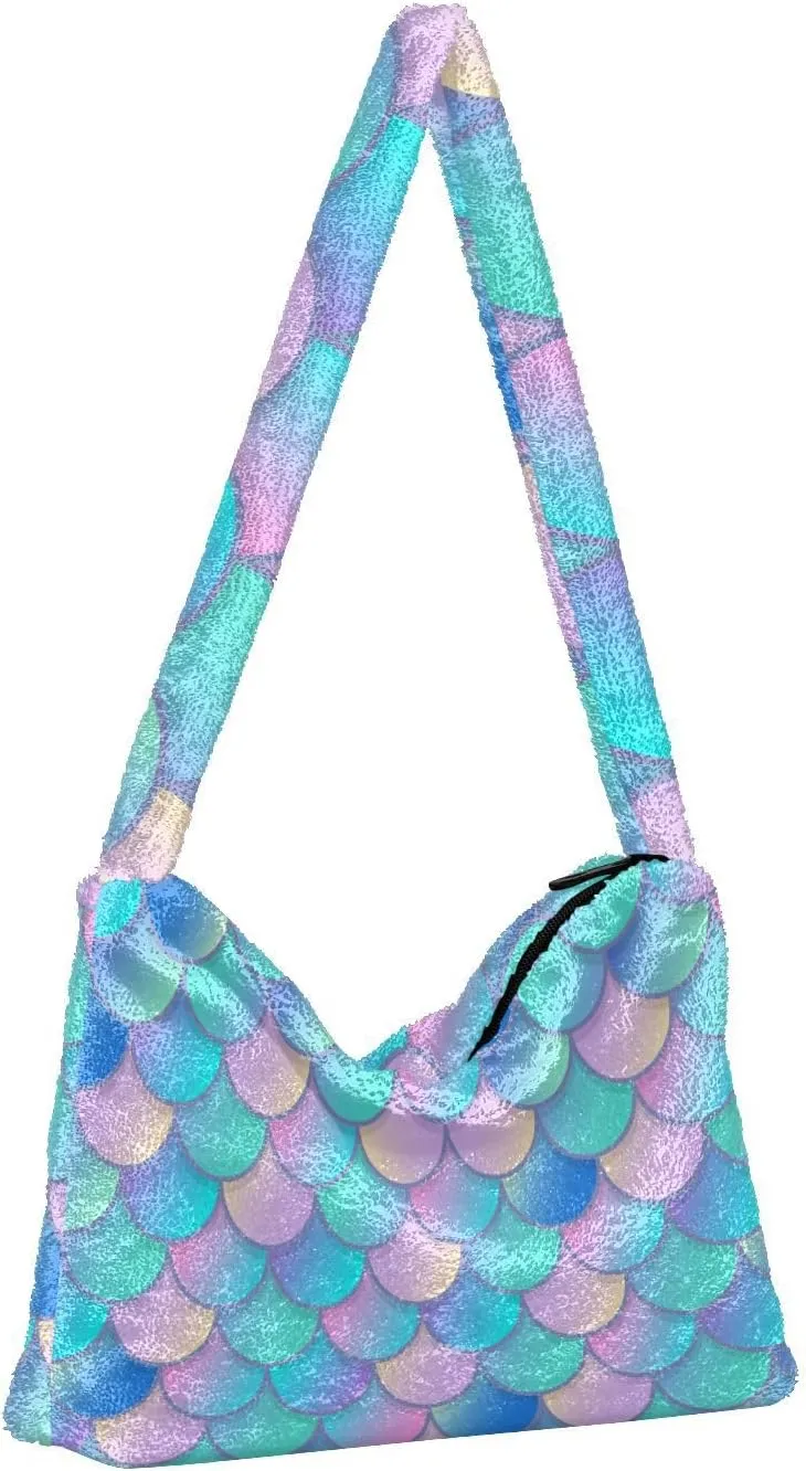 GAIGEO Kawaii Mermaid Rainbow Women's Shoulder Bag, Woman Handbags, Autumn Handbags