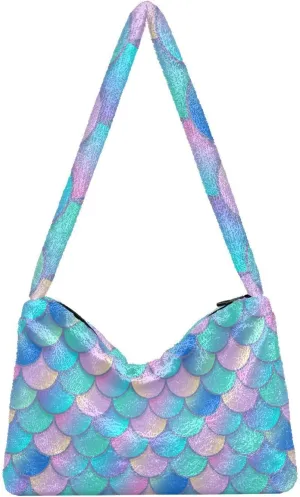 GAIGEO Kawaii Mermaid Rainbow Women's Shoulder Bag, Woman Handbags, Autumn Handbags