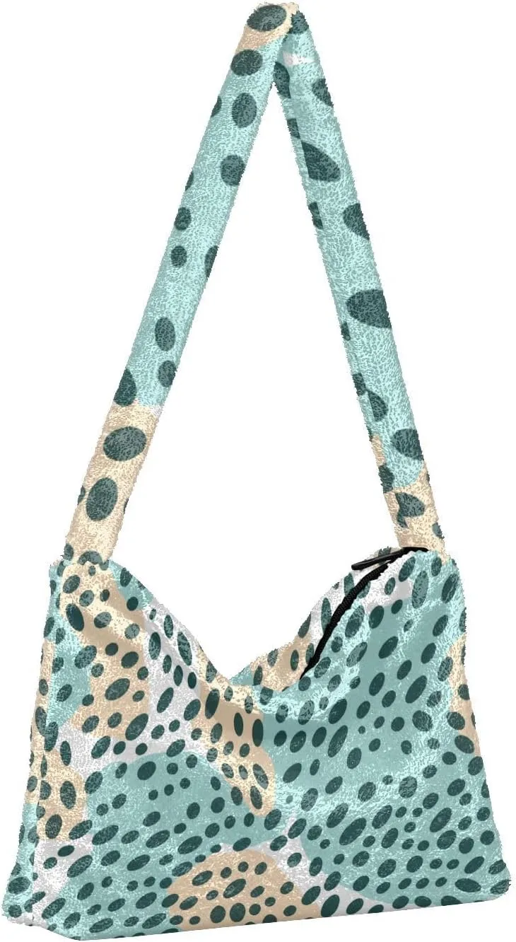 GAIGEO Little Bear Behind the Broken Wall Womens Shoulder Bag, Shoulder Bag with Pocket, Lightweight Handbags for Women
