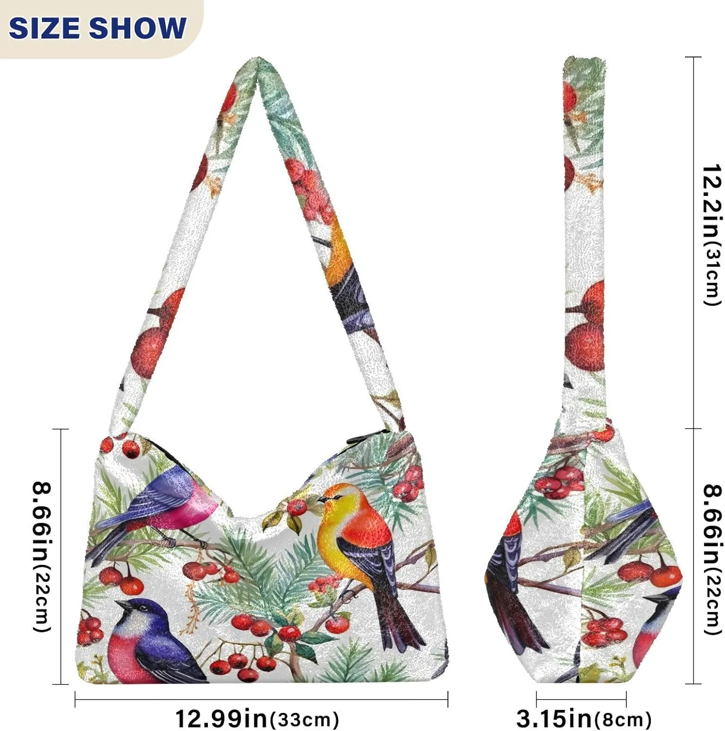 GAIGEO Orange Flower Shoulder Handbag, Handbags for Women Shoulder Bag, Autumn Handbags