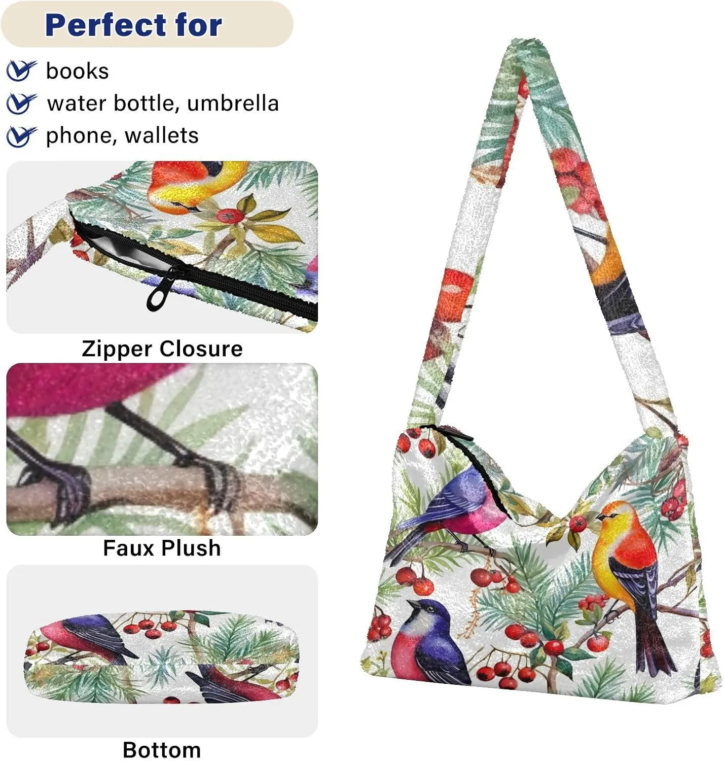 GAIGEO Orange Flower Shoulder Handbag, Handbags for Women Shoulder Bag, Autumn Handbags
