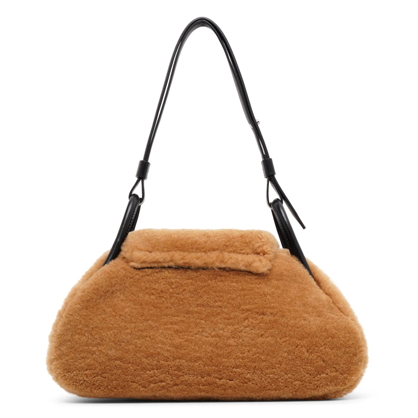Gemini beige shearling bag