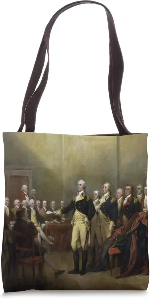 General George Washington Resigning His Commission Painting Tote Bag