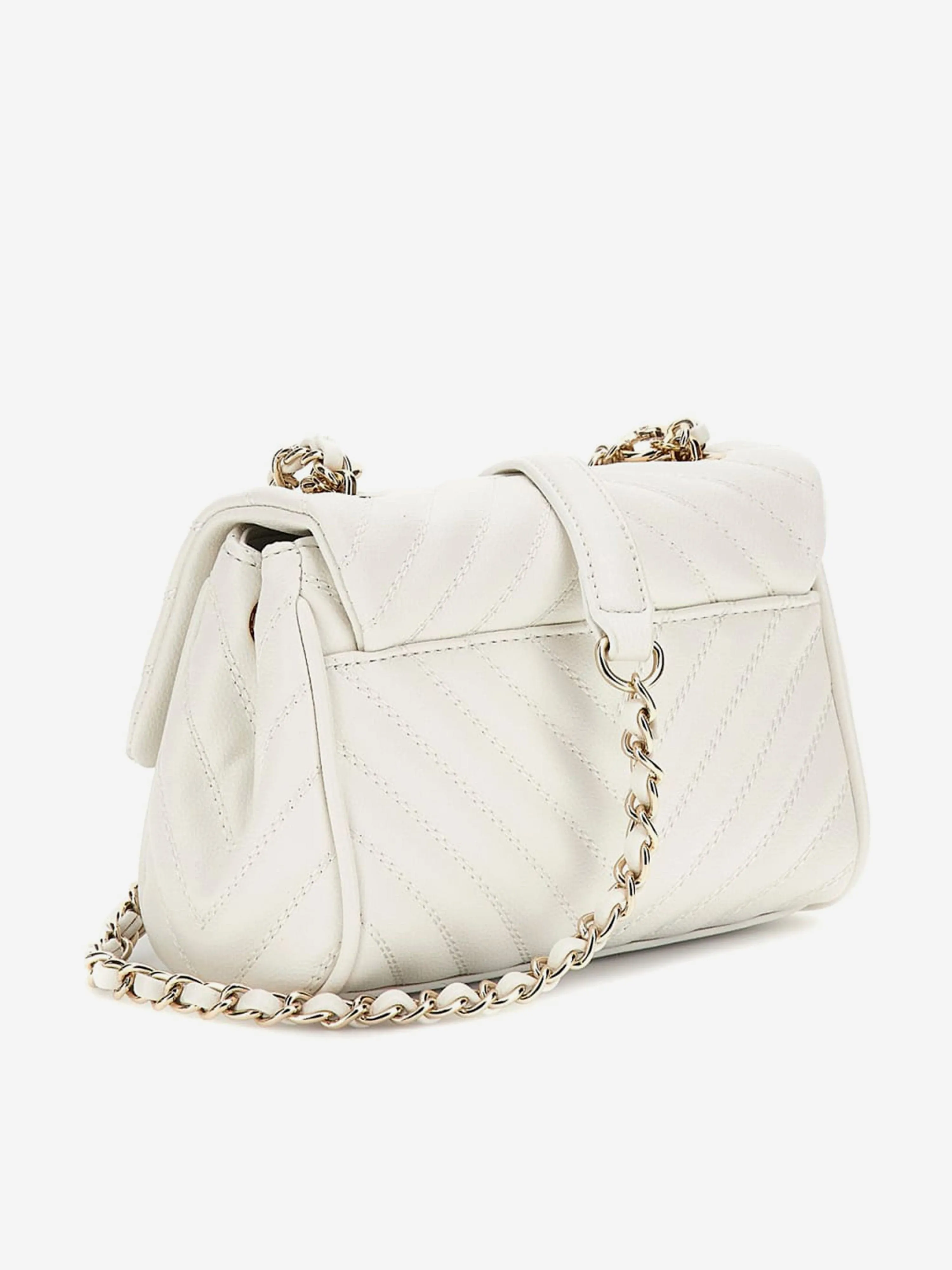 Girls Crossbody Flap Bag in White (20cm)