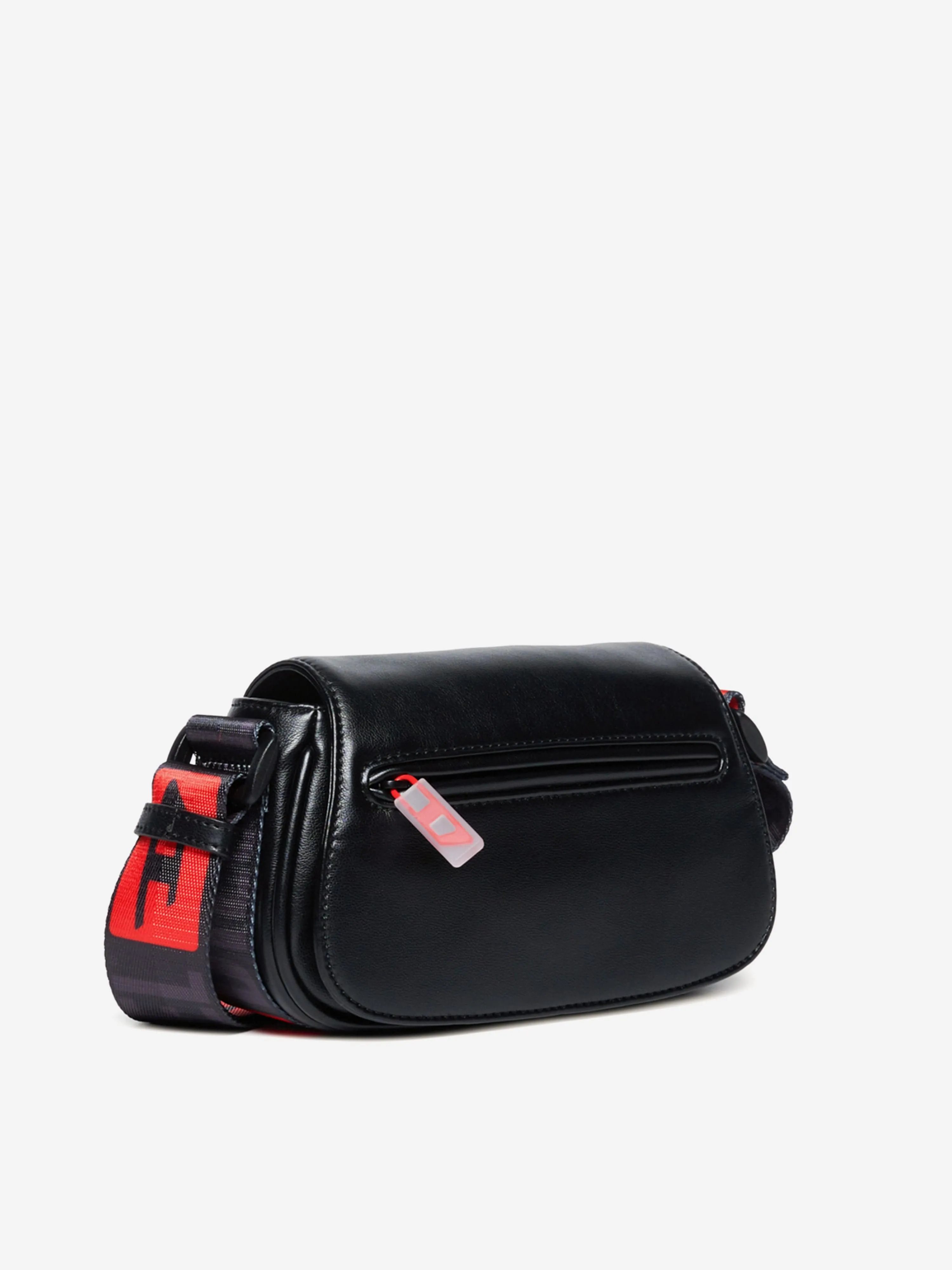 Girls Glossy Crossbody Bag in Black (19cm)