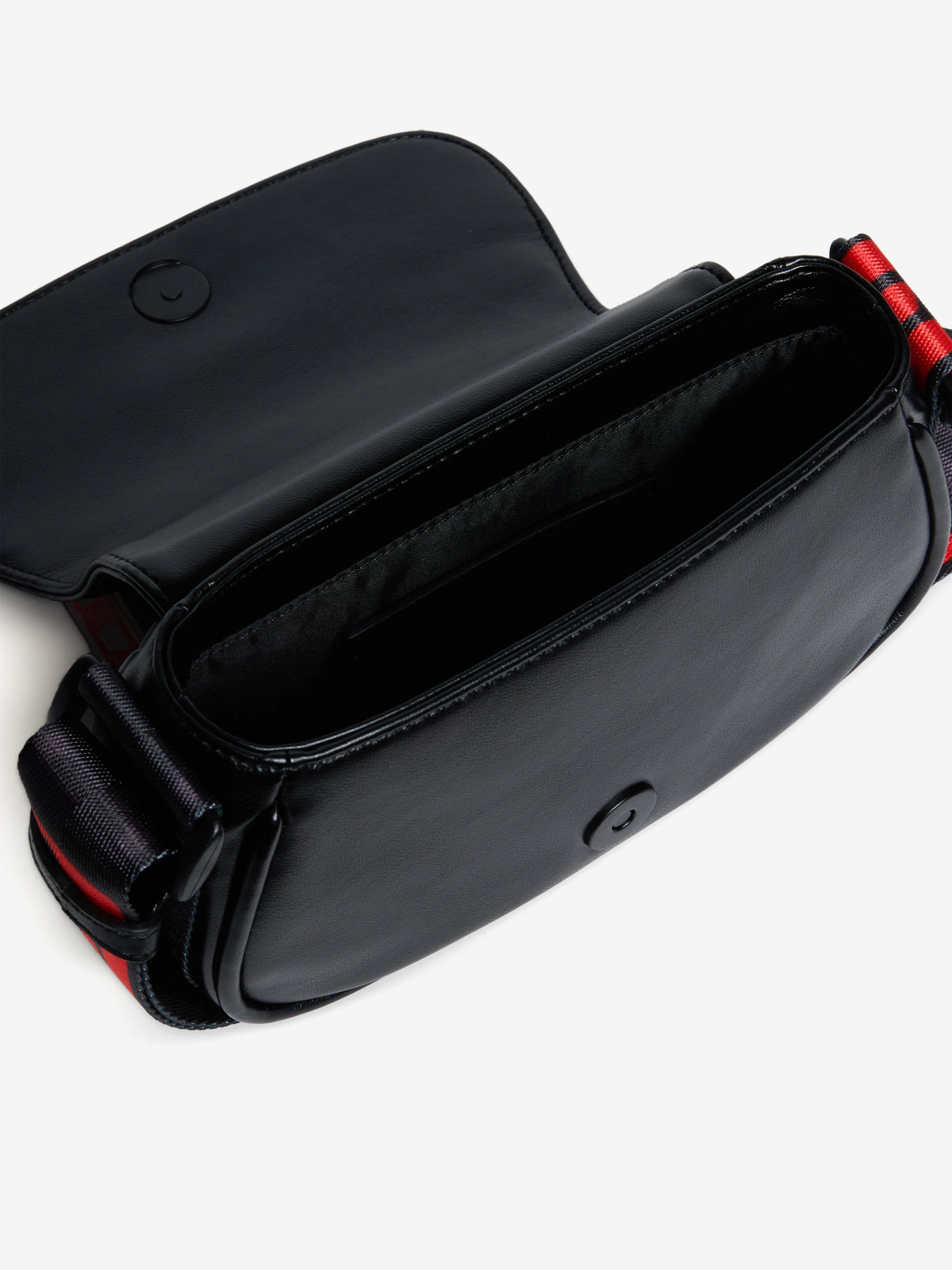 Girls Glossy Crossbody Bag in Black (19cm)