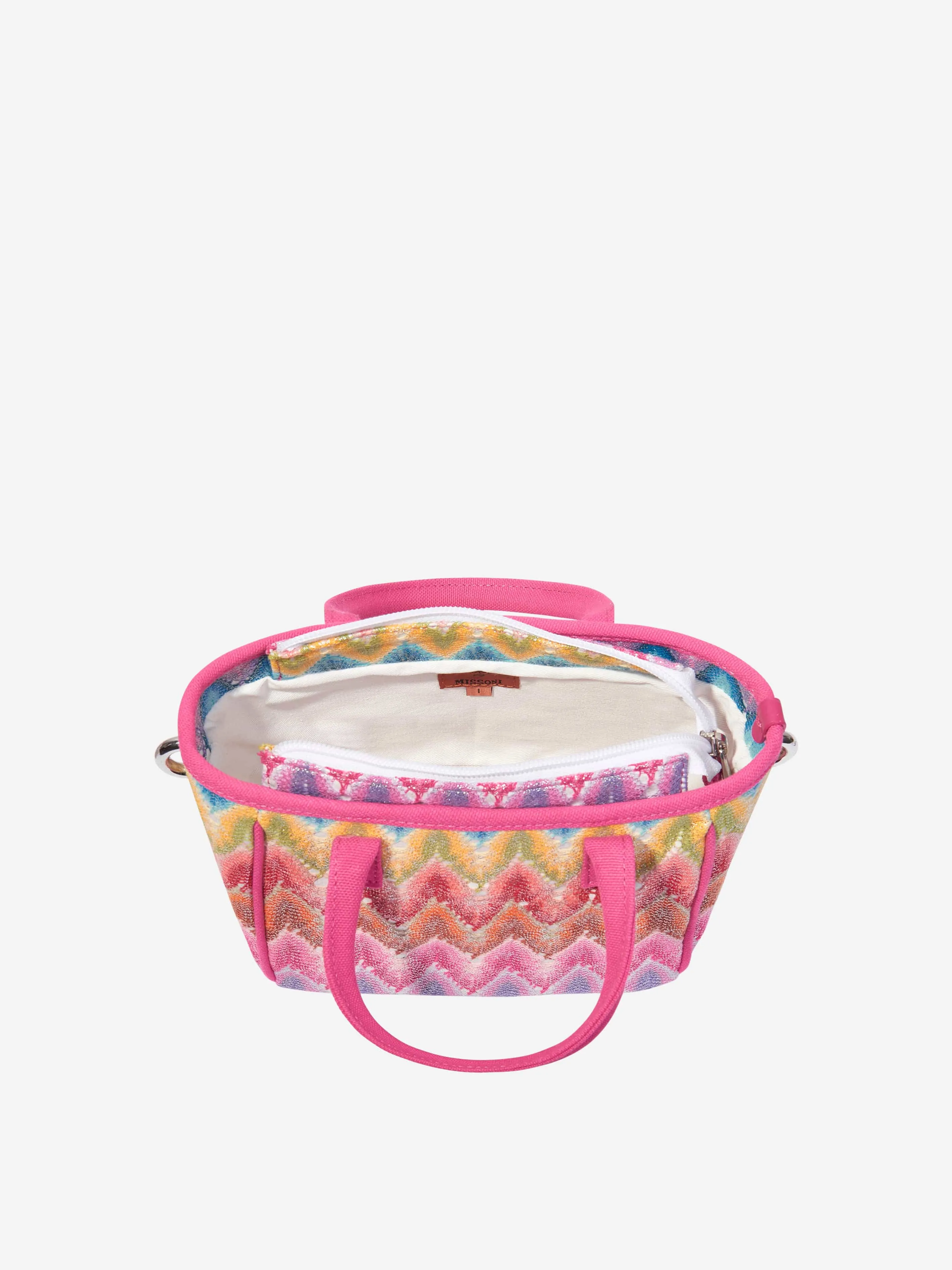 Girls Zigzag Tote Bag in Multicolour in Multicolour (35.5cm)