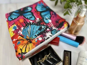 Graffiti Butterfly Travel Zipper Bag