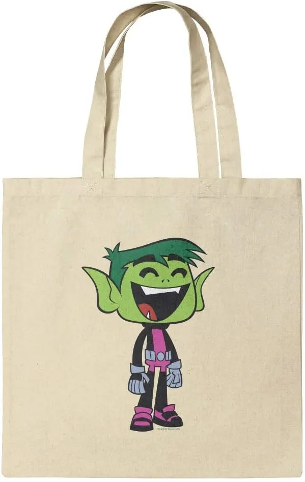 GRAPHICS & MORE Teen Titans Go! Beast Boy Grocery Travel Reusable Tote Bag