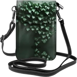 Green Creeper Printed Women's Crossbody Phone Bag - Perfect for Travel and Shopping