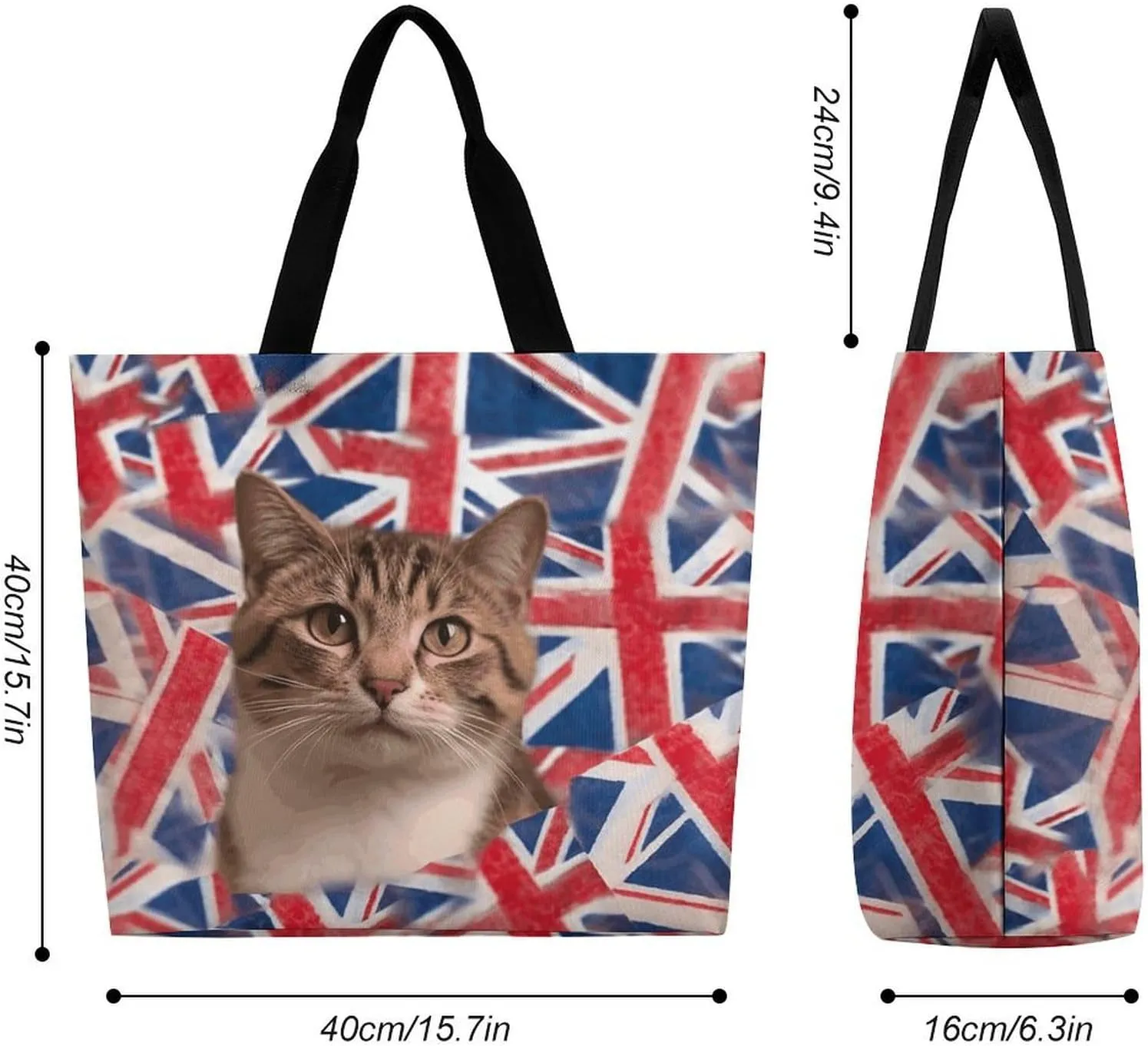Grocery Bag Reusable Tote Bag Foldable Cartoon Rockets Shopping Bag Handbag Washable Shoulder Bag for Travel