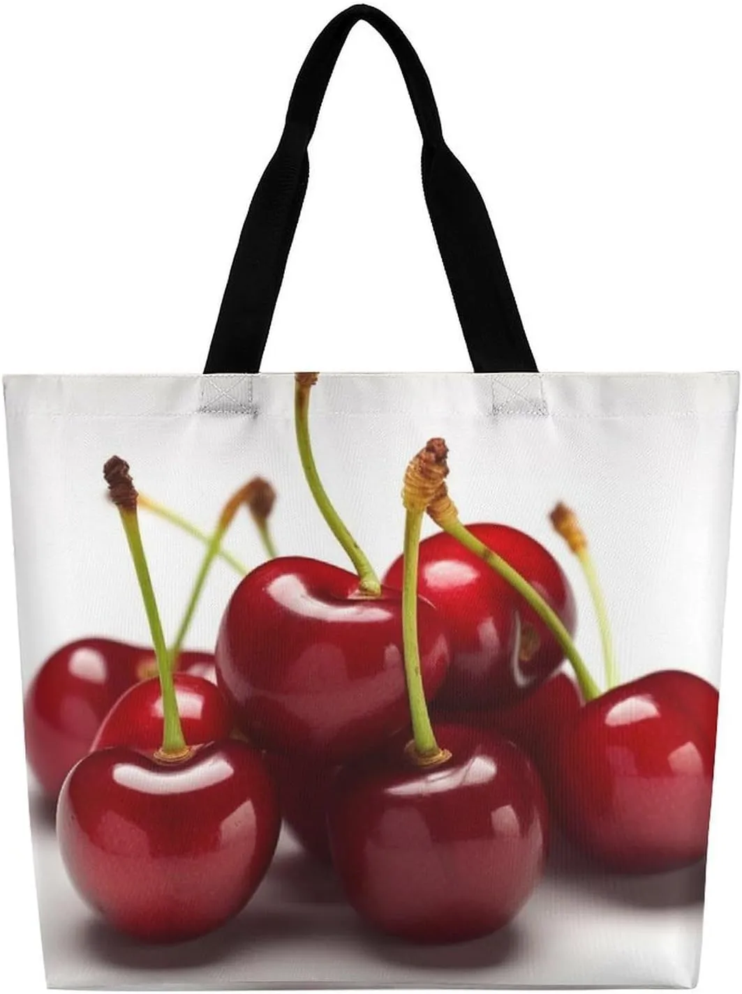 Grocery Bag Reusable Tote Bag Foldable Cute Little Fox Shopping Bag Handbag Washable Shoulder Bag for Travel