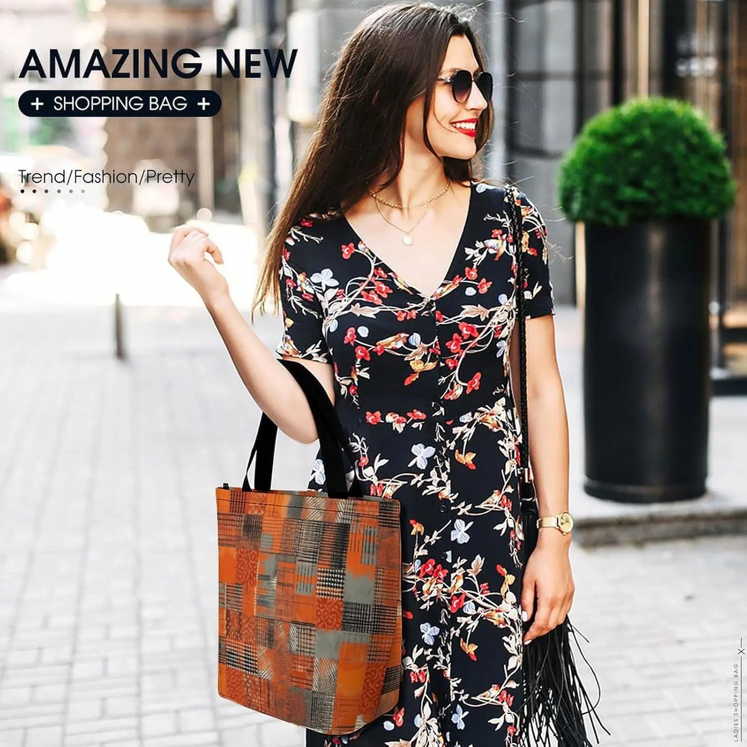 Grocery Bag Reusable Tote Bag Foldable White Cat Painting Shopping Bag Handbag Washable Shoulder Bag for Travel