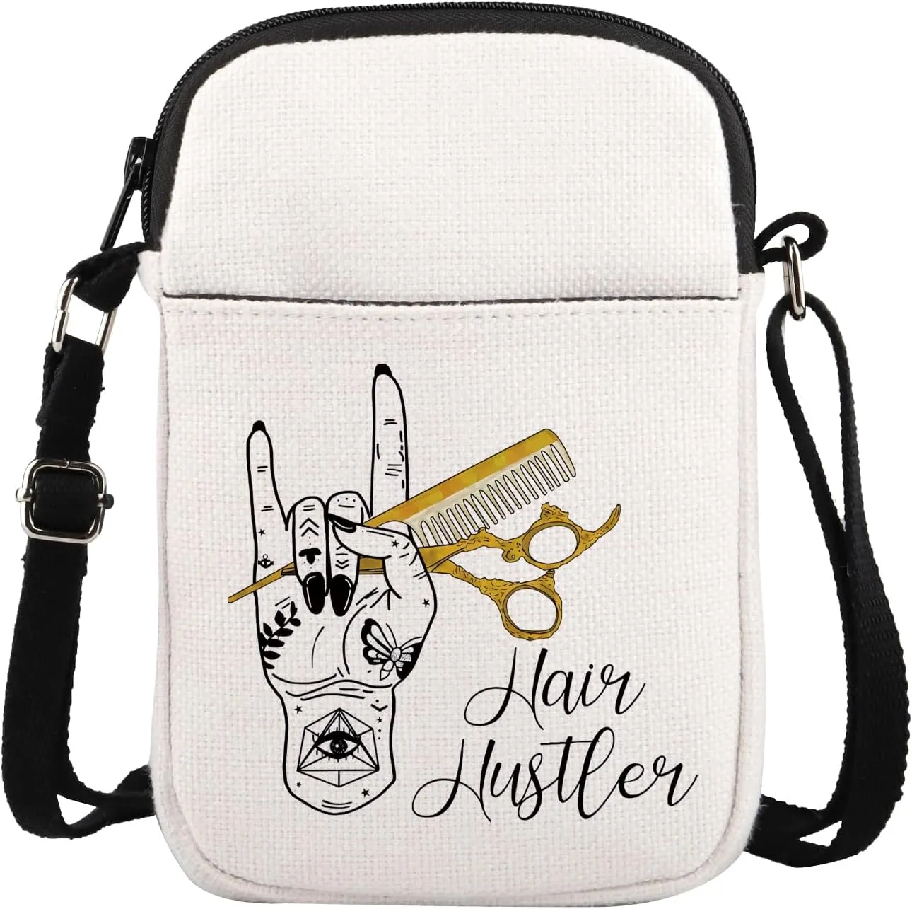 Hair Hustler Hand Gift Hair Stylist Crossbody Bagg Cosmetologist Gift Hairdresser Gift Beautician Crossbody Bag