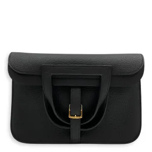 Halzan 25 Black in Clemence, Gold hardware