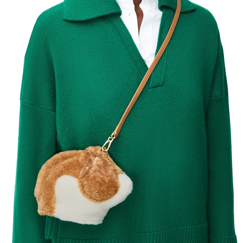 Hamster bag in shearling