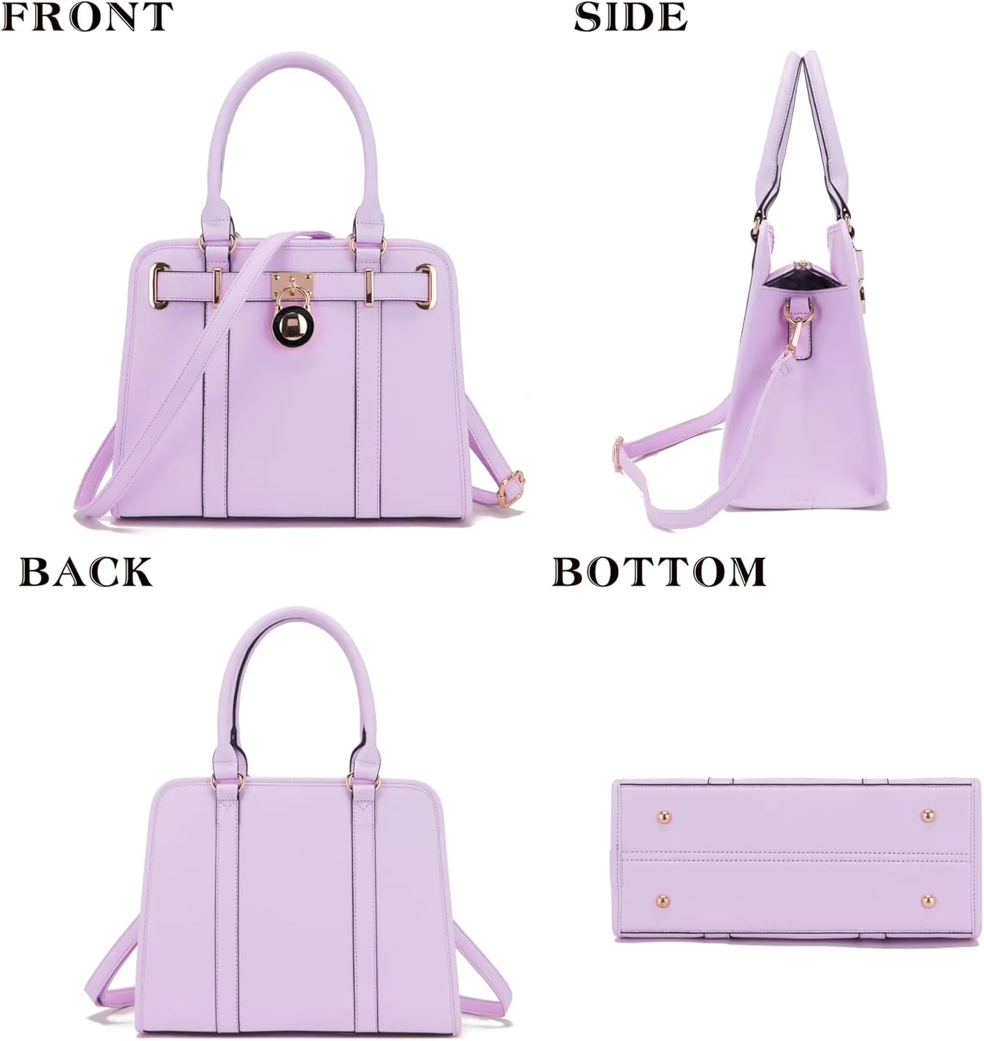Handbags Sets For Women Shoulder Bags Top Handle Work Satchel Tote Purses Set With Matching Wallet 2pcs