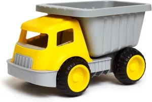 Hape Load & Tote 14.4" Dump Truck| Outdoor & Indoor Vehicle Beach Sand Toy for Toddlers 18M 