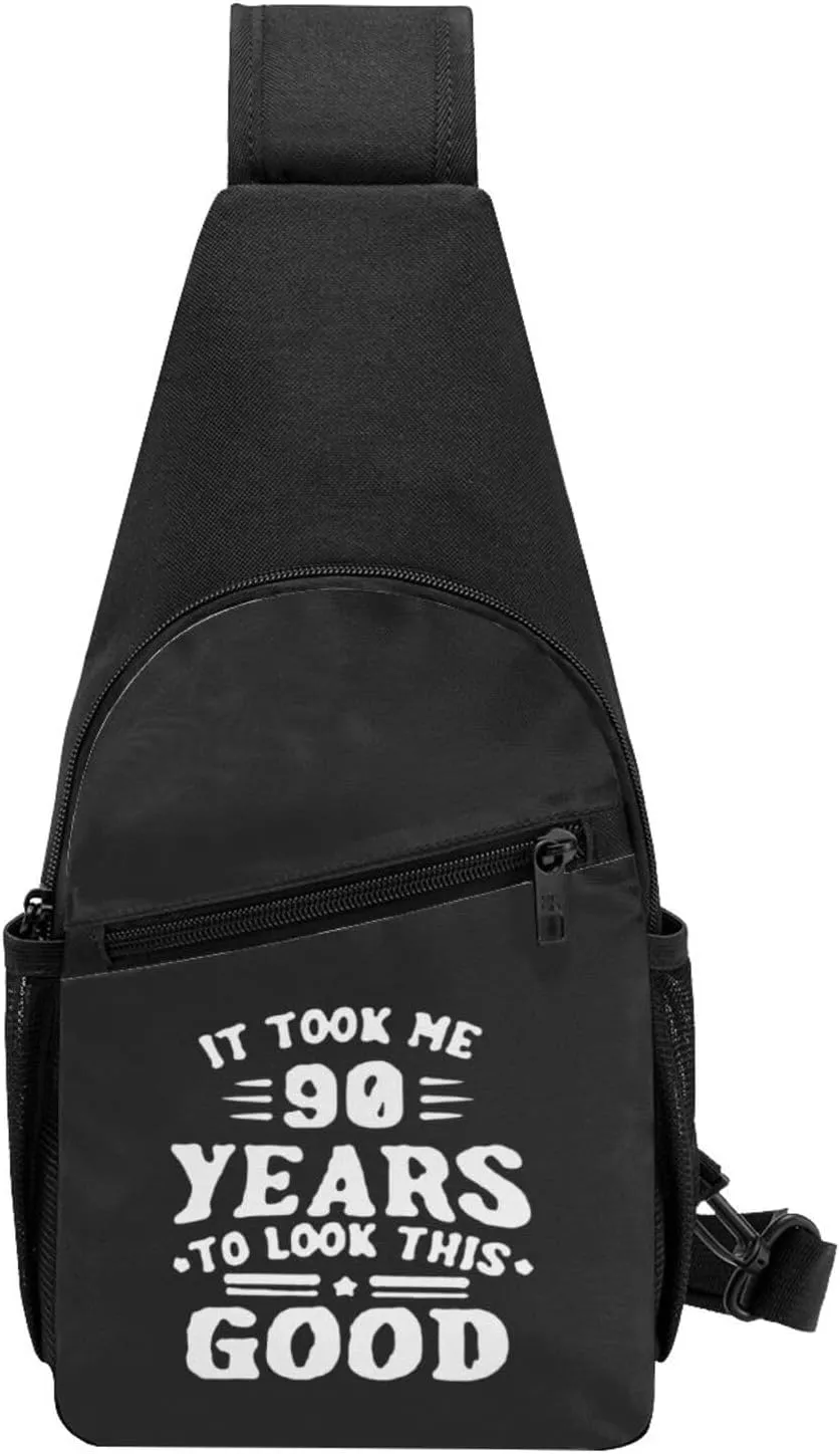 Happy 90th Birthday Chest Pack Leisure Shoulder Crossbody Chest Bag
