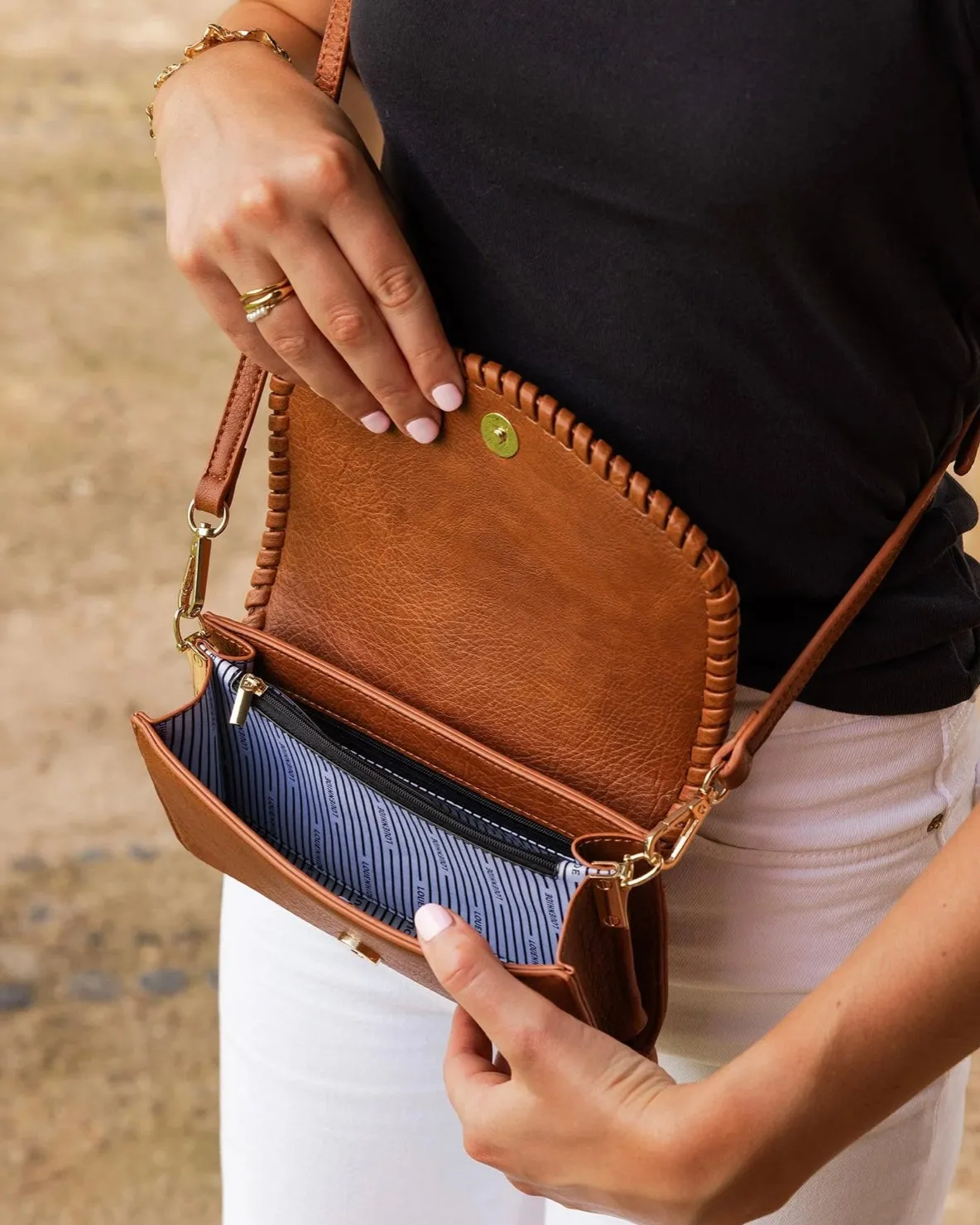 Harlow Crossbody Bag (Tan)
