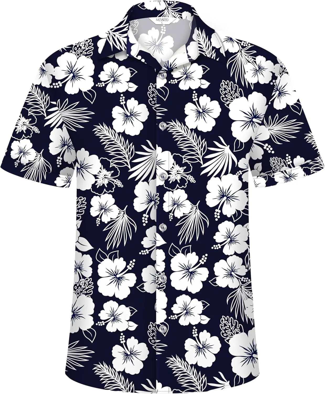 Hawaiian Shirt for Men, Tropical Shirts Casual Summer Button Down Short Sleeve Floral Shirt Vacation Outfits Cruise Shirt