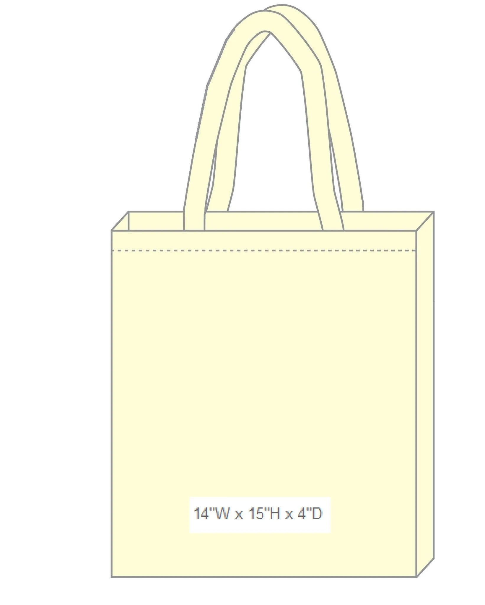 Heavy Shopper Canvas Tote Bags With Full Gusset - TF230