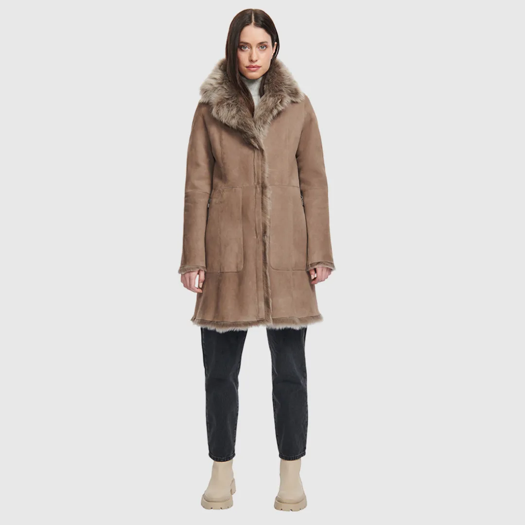 HiSO Gipsi Taupe Reversible Shearling